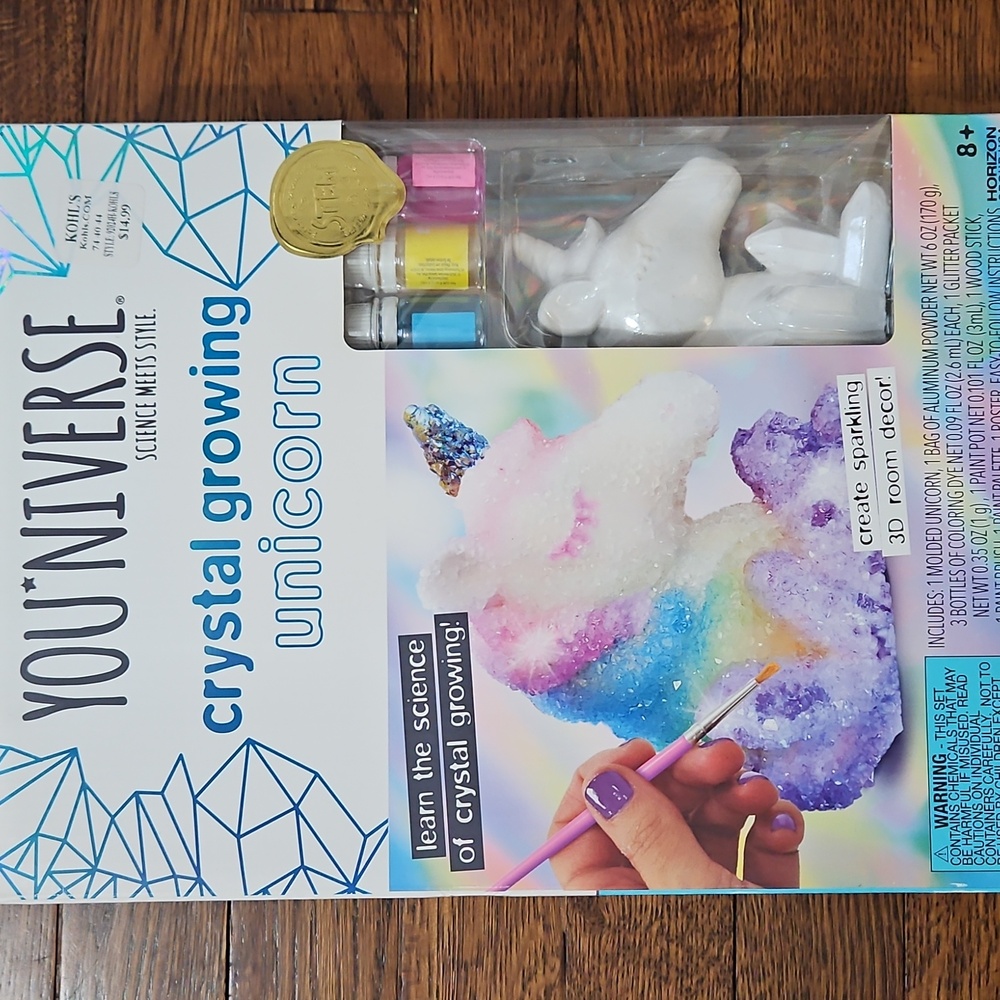 You*niverse crystal growing unicorn science set